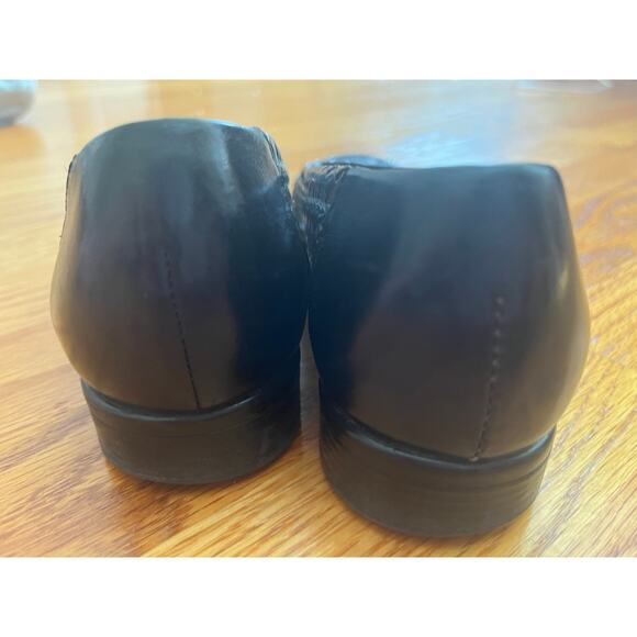 Trotters  Brazilian leather brown/black  woven‎ ballet flats 5 1/2 M Excellent - Picture 3 of 4